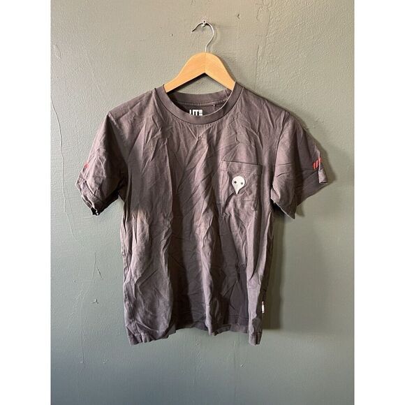 Uniqlo UT x Eva-01 Neon Genesis Evangelion Tee Gray T-Shirt Double Sided XS - Picture 1 of 3